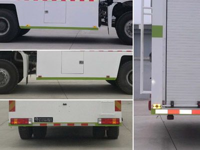 重汽豪沃四驱8方简易消防车