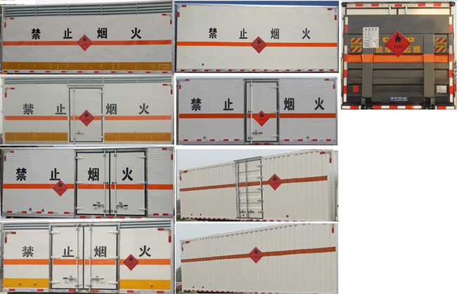 江特牌JDF5040XRYE5型易燃液体厢式运输车
